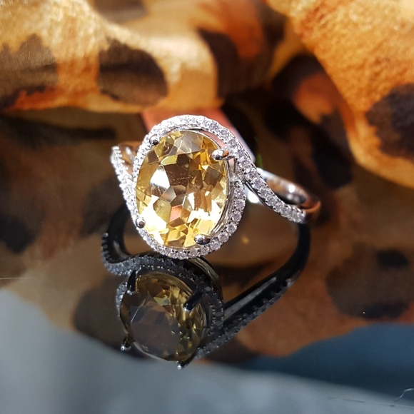 Jewelry - Brazilian Citrine n White CZ